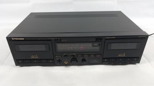 Pioneer Stereo Double Cassette Deck CT-530R Tested Works Vintage Electronics vtg