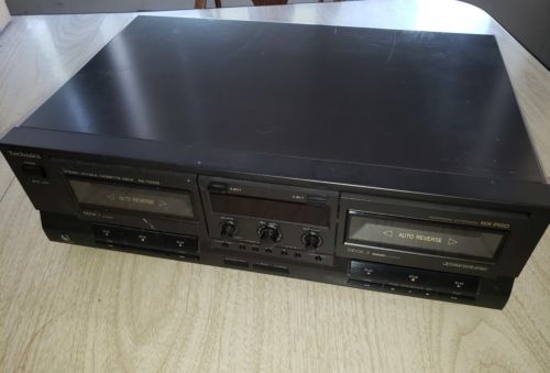 Technics Double Cassette Deck RS-TR333 Tested Works Great!! Power Cord Included