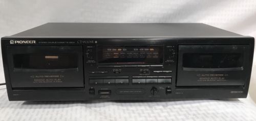 Pioneer CT-W205R Dual Stereo Cassette Player Recorder TESTED Great Condition!