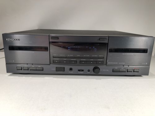 KENWOOD 103CT Dual Cassette Double Deck Stereo w/Digital Display & Power Meter