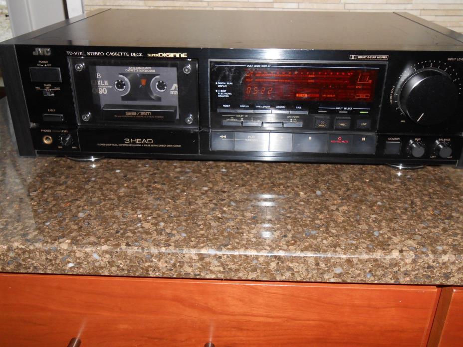 JVC TD-V711 Cassette Deck (3 Heads) with Manual