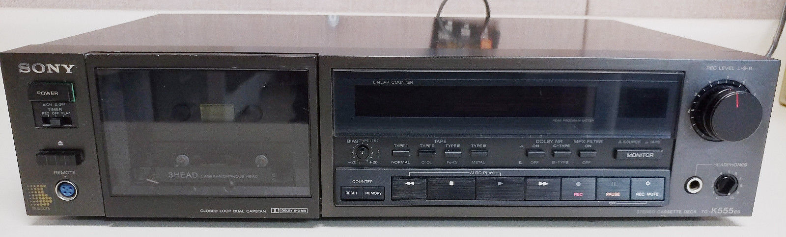 Sony TC- K555ES Pro. Stereo Cassette Deck