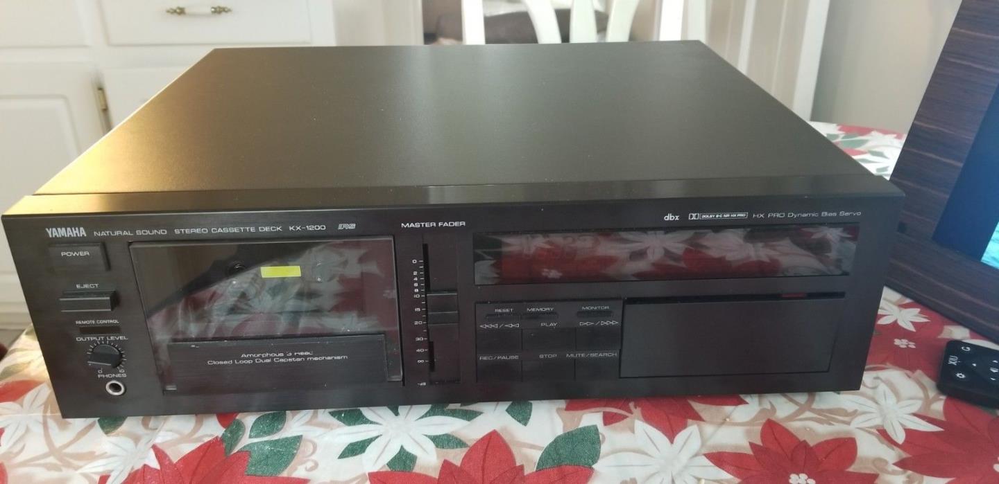 YAMAHA KX-1200U 3 Head Cassette Deck dbx Dolby B C-SERVICED AND GUARANTEED