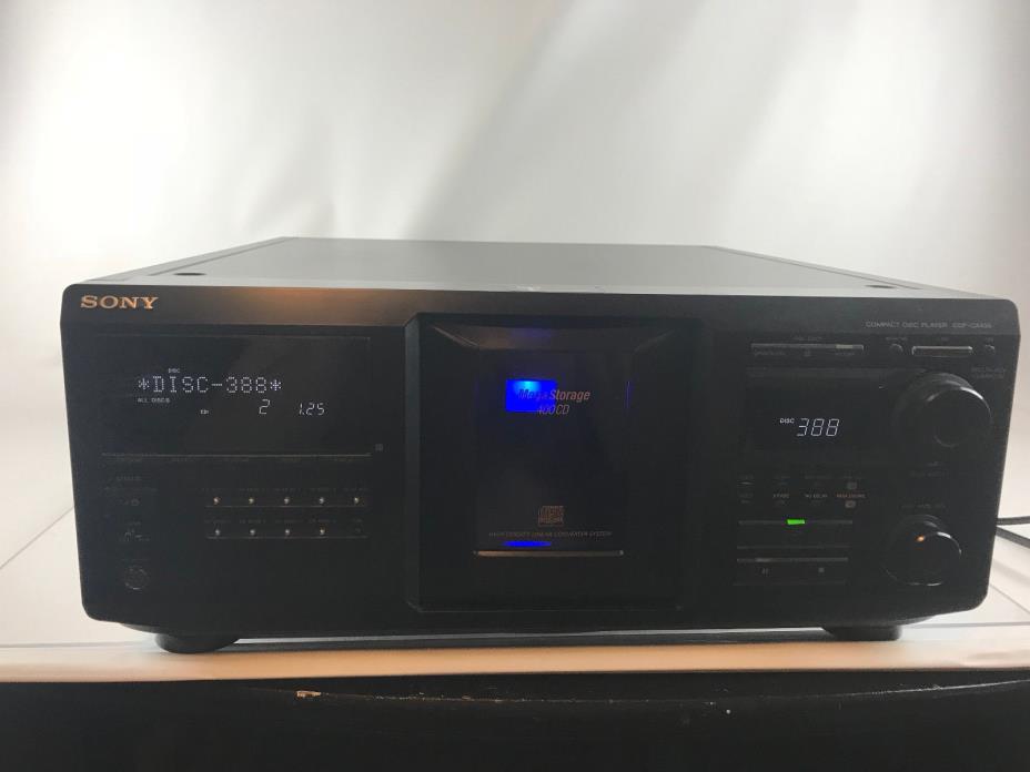 Sony CDP-CX455 CD Changer 400 CD Mega Storage No Remote