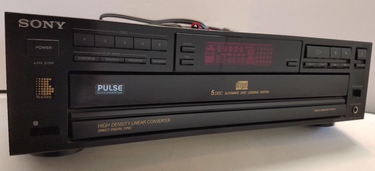 Sony CDP C315 PULSE D/A High Density Linear Digital Sync 5 CD Changer