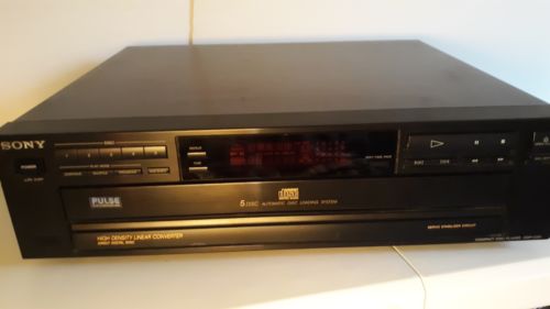 Sony cdp-c211 compact disc player 5 disc