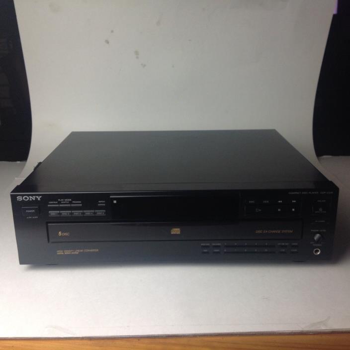 Sony CDP-C335 5-Disc CD Carousel Player (TESTED!!) WORKS GREAT!!! NO REMOTE!!