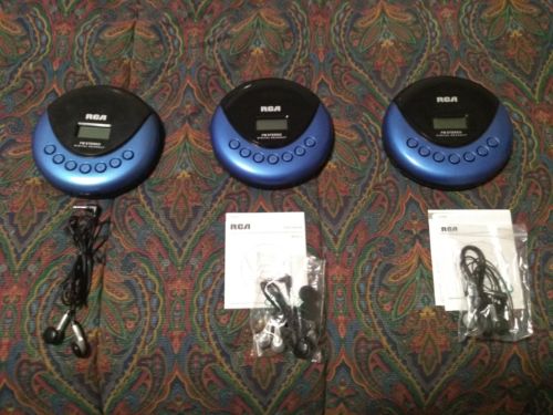3 Tested & Wirking RCA RP3013 FM Stereo Radio/CD Player ~ Rough Cosmetic Cond.
