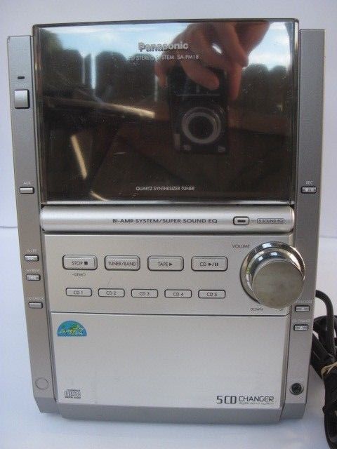 Panasonic CD Stereo System SA-PM18 5 CD Changer - TAPE IS NOT PLAYING TAPES
