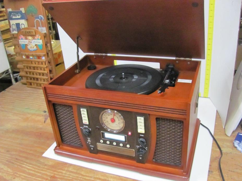 Innovative Technology Aviator Recordable CD 5-in-1 Wooden Music Center ITVS-750