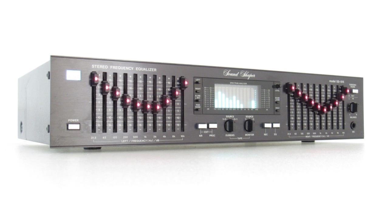 ADC 20-Band Sound Shaper Graphic Equalizer Stereo Spectrum Analyzer SS-315