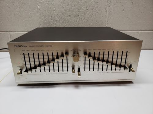 PROJECT/one Vintage 20-Band Silver Face Graphic Equalizer Mark 150 TESTED