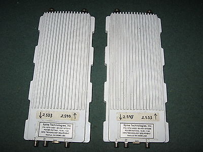 Qty 2 Spike Technologies 10731- (A001 & A002) Block Downconverters - USED