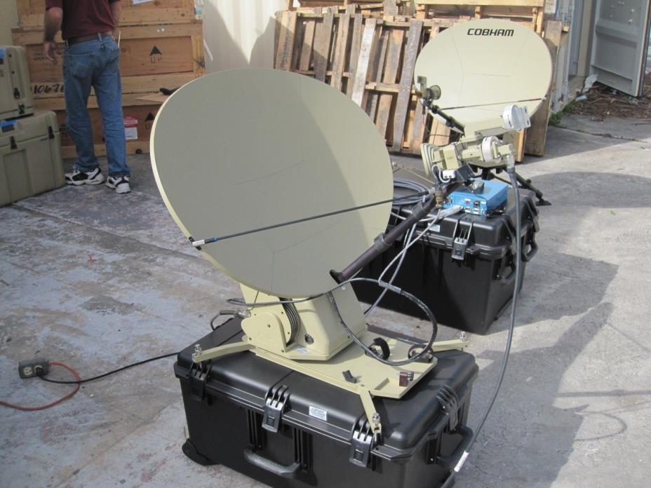AVL TracStar .75 cm Ku-Band Auto Acquire Flyaway Antenna w/ Transportable Case