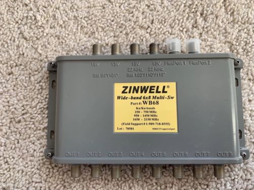 ZINWELL WB68 Wide-band 6x8 Multi-Switch for Ka/Ku Dish