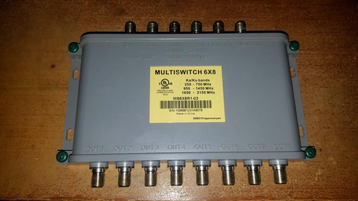 Directv Wideband 6x8 Multiswitch Directv Approved Part MS6X8R1-03