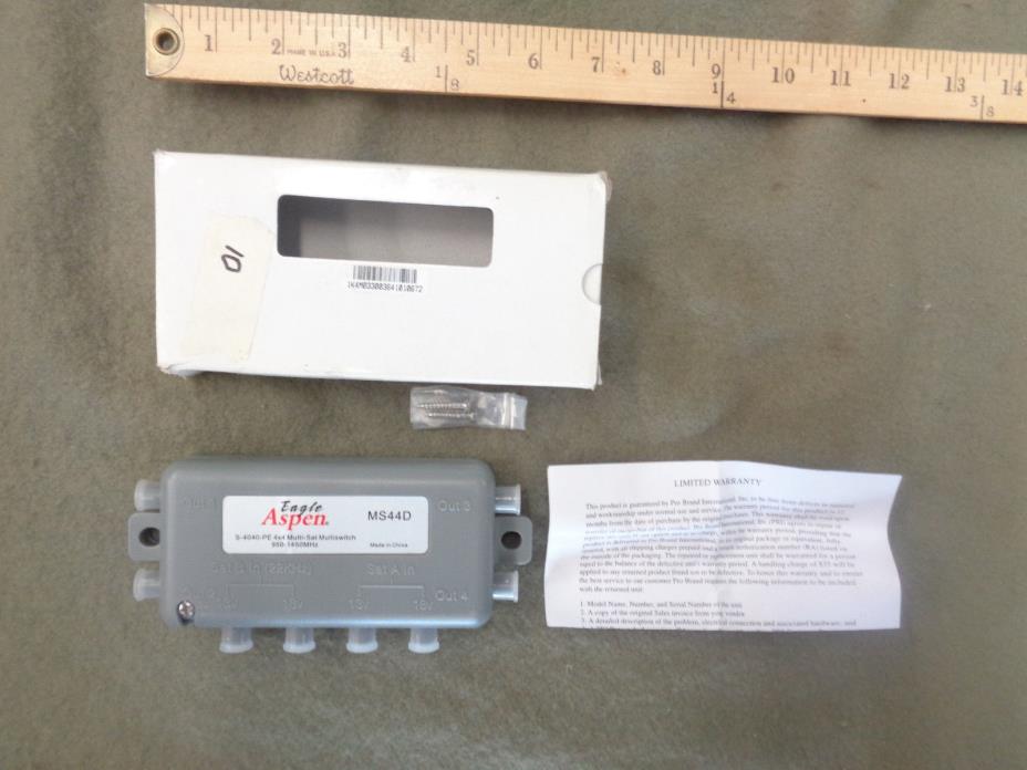 SW44 4X4 FOR DIRECTV SATELLITE MULTI-SWITCH MULTISWITCH MS44D