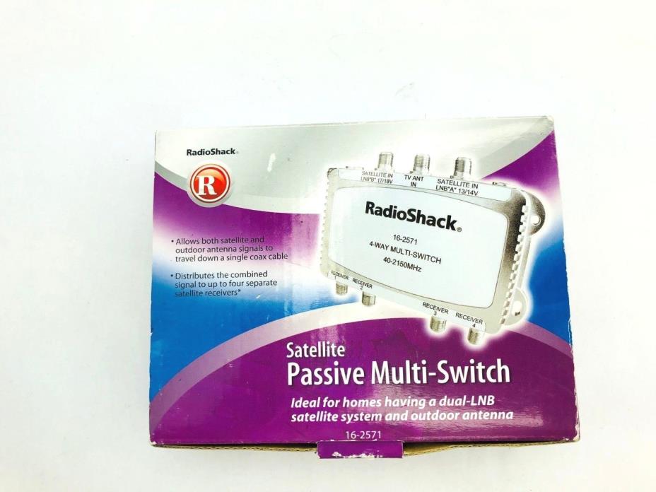 RadioShack Satellite Passive 3-In/4-Out Multi-Switch for DirecTV #16-2571