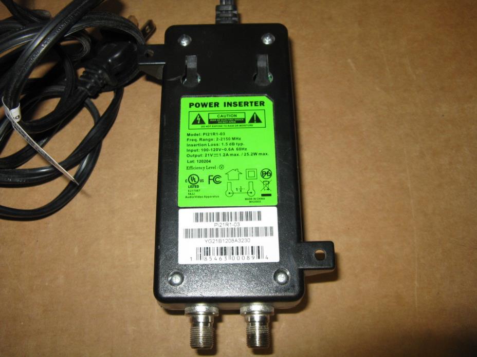 Direct TV Power Inserter SWM ODU  Model: P121R1-03 SWIM Cord Directv