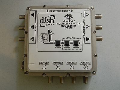 2-DISH NET DP34 DP-34 MUTLI-DISH SATELLITE SWITCH VIDEOPATH MULTISWITCH DISH PRO