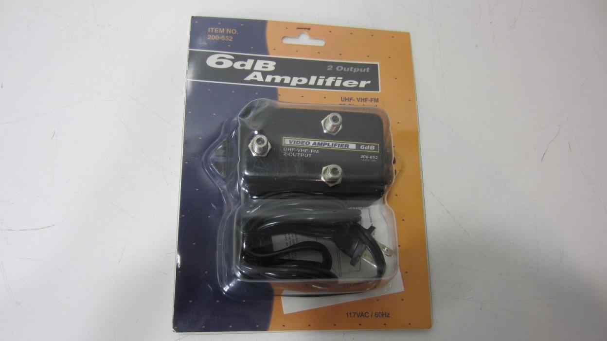 NOS 6dB Video Amplifier 2-Output UHF VHF FM