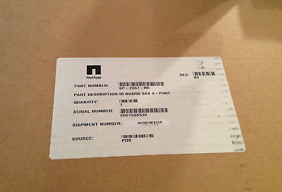 NetApp SP-2067-R6 IO Board SAS 4-Port Network Appliance - NEW IN BOX *SEALED*