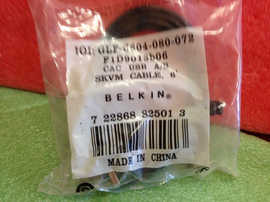 Belkin Common Access Card (CAC) USB Cable  USB A/ B cable-6ft F1D9013b06 *Ma25a