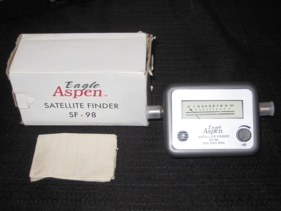 Eagle Aspen SF-98 Satellite Finder Meter w/ Box + Instructions