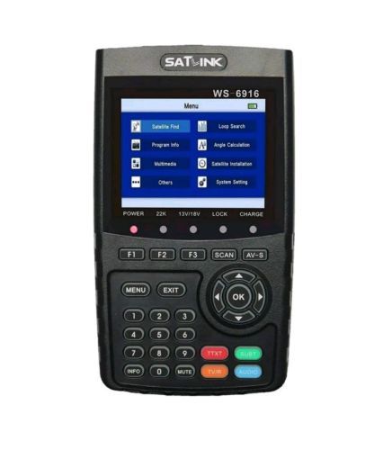 SATLINK WS-6916 DVB-S/S2 HD Digital Satellite TV Finder with MPEG-2/MPEG-4, D...