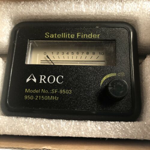 ROC SF-9503 SATELLITE SIGNAL METER KIT SATELLITE FINDER W/ BOX NIP