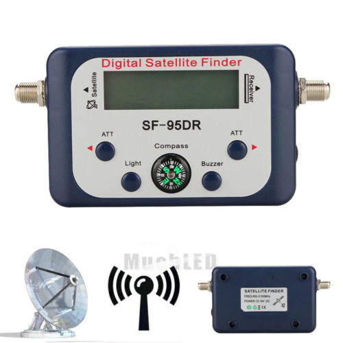 Digital satellite signal meter Finder Dishnetwork Directv dish with compass FTA
