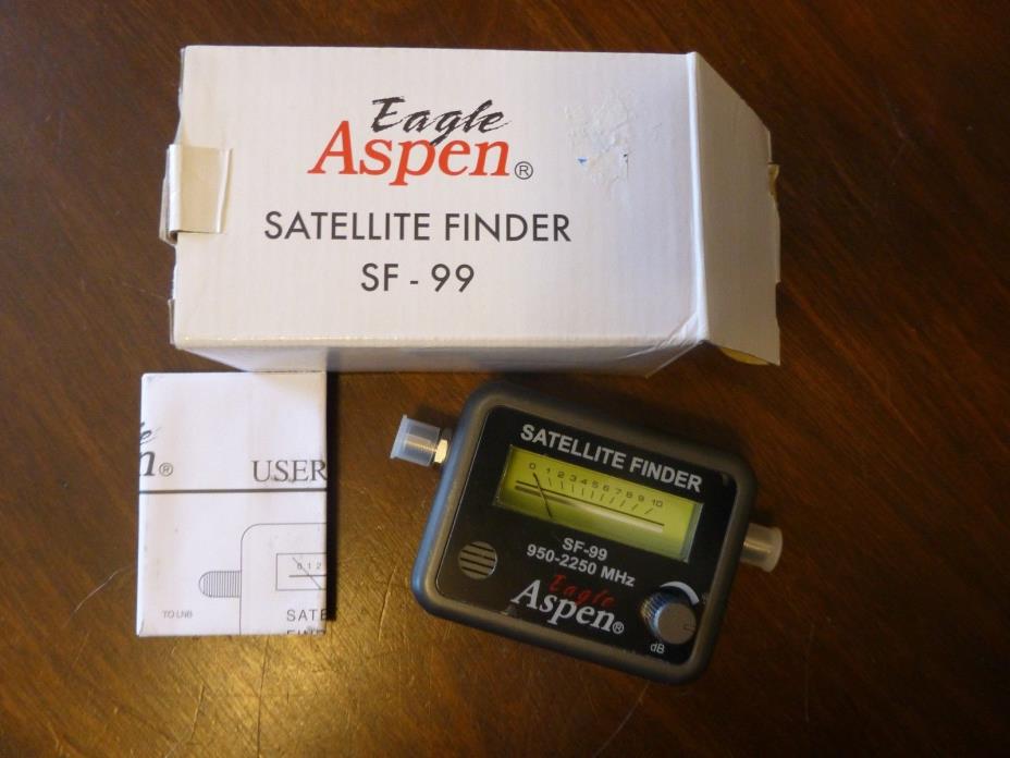 Eagle Aspen Sf-99 Satellite Finder Meter w/Box and Instructions