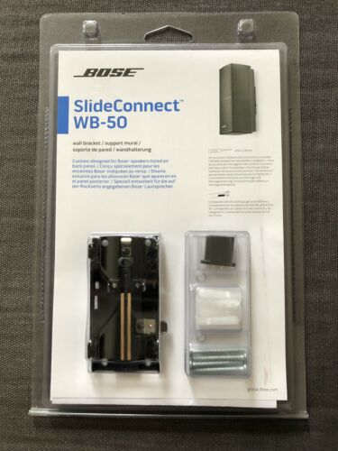 New Bose SlideConnect WB-50 Wall Bracket - WB50 - Custom Designed- Black Sealed