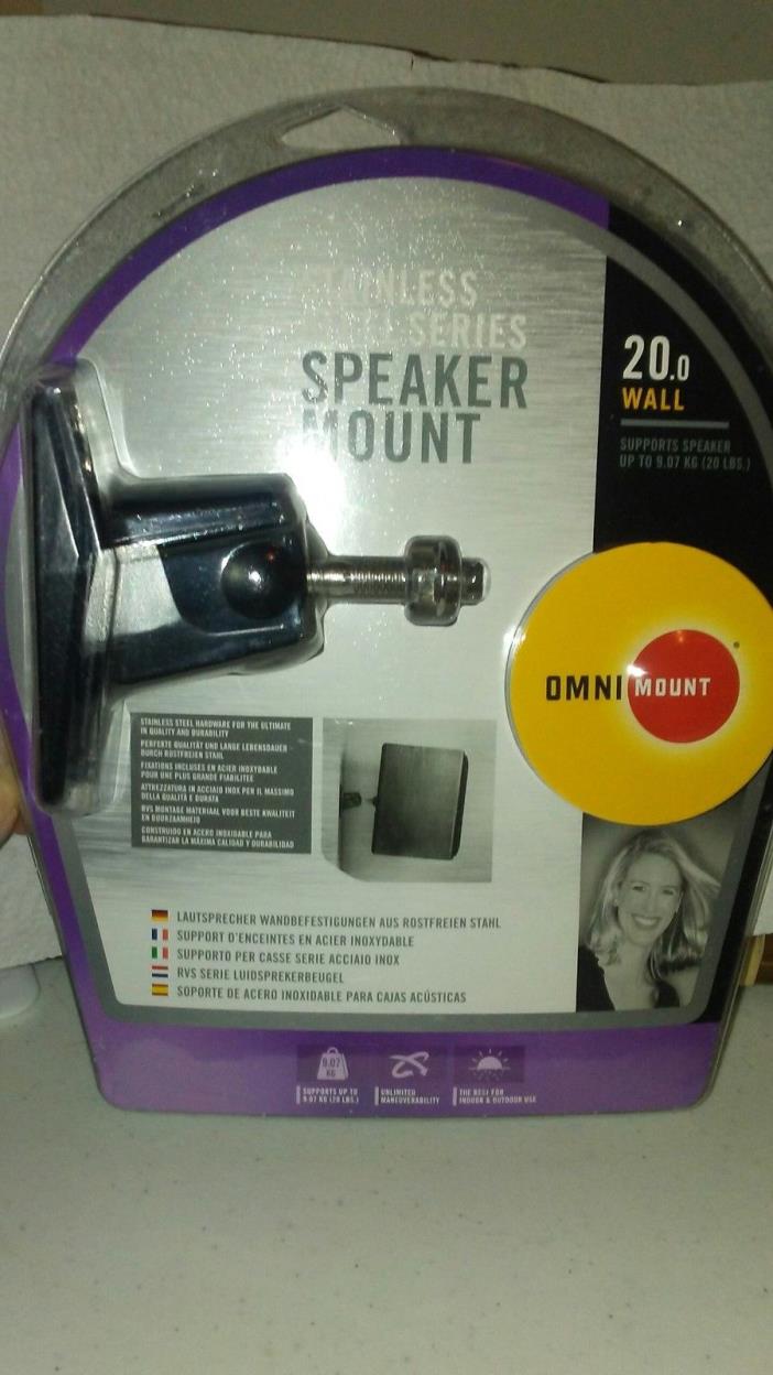 Omni Mount Stainless Steel Series Speaker Mount 20.0 wall
