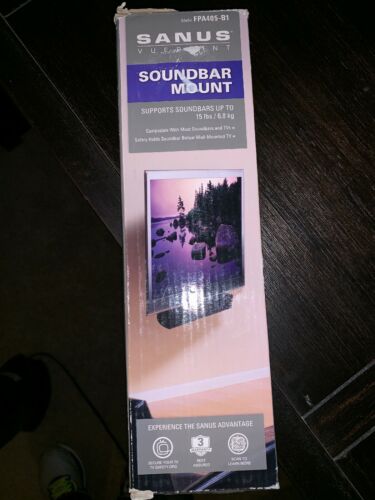 NIB SANUS VUEPOINT - SOUNDBAR MOUNT - MODEL FPA405-B1