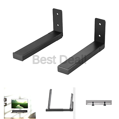 WALI Center Channel Speaker Wall Mount Dual Bracket Holder Stands, Hold up to...