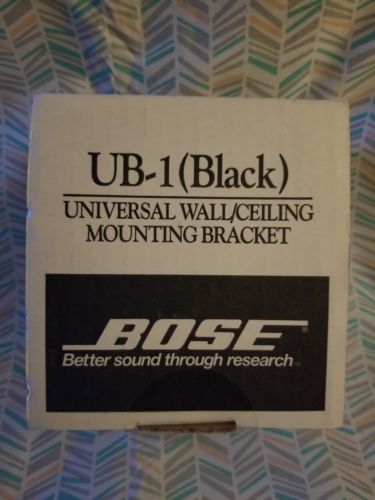 One Bose UB-1 (Black) Wall/Ceiling Mounting Bracket Kit For Bose Speaker