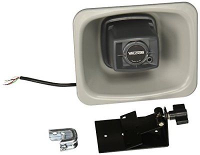 Valcom V-1080-GY One Way 3-watt Amplified FlexHorn with Mounting Bracket, Gray