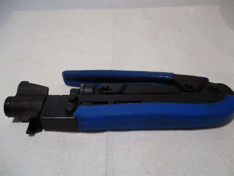 Duratool (22-14545) Universal Compression Tool w/ Cushion Handle for (F,RCA,BNC)