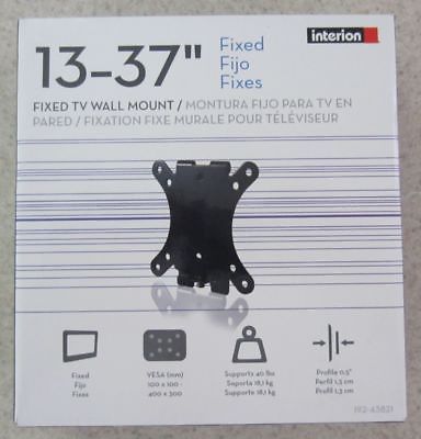 New Interion Fixed TV Wall Mount, for 13-37