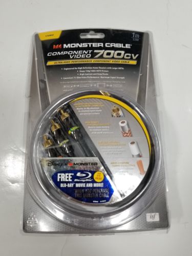 Monster Cable Component Video 700CV Cable Ultra High Performance 1M 24K Gold