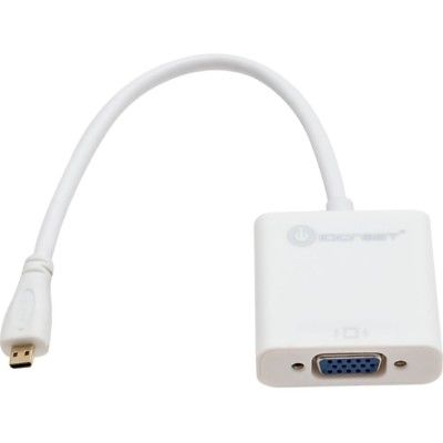 SYBA MULTIMEDIA INC SY-ADA31045 MICRO HDMI TO VGA CABLE ADAPTER, WHITE C