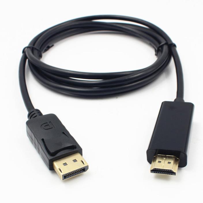 6FT Display Port DisplayPort DP to HDMI Cable Adapter Converter For PC Laptop