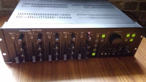 Tascam Mic mixer, A/V receiver and power amplifier AV-452
