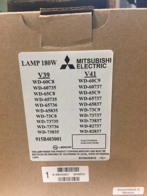 DLP LAMP. NEW MITSUBISHI. ORIGINAL LAMP! IN ORIGINAL BOX AND PACKAGING!!