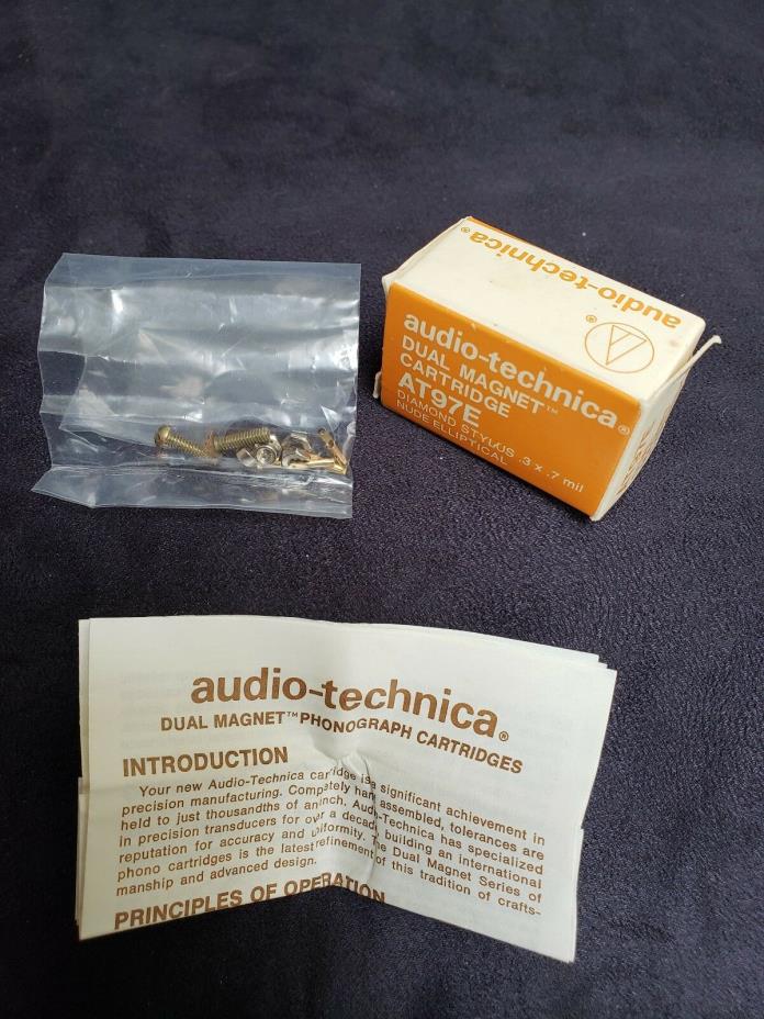 Audio-Technica AT97E Dual Magnet Cartridge PARTS ONLY 9 Pieces NIB