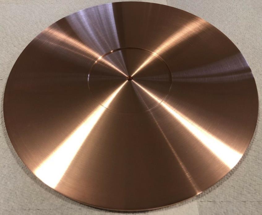 TURNTABLE PLATTER MAT 305mm x 4mm THICK *SPECIAL THIN EDITION! SOLID COPPER USA!