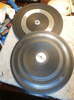 VINTAGE DUAL  and ELAC TURNTABLE RUBBER PLATFORM TABLE MATS