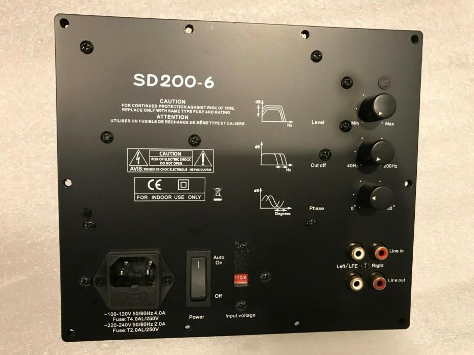 YUNG SD200-6 REPLACEMENT PLATE AMPLIFIER - BRAND NEW #2 - FREE SHIPPING