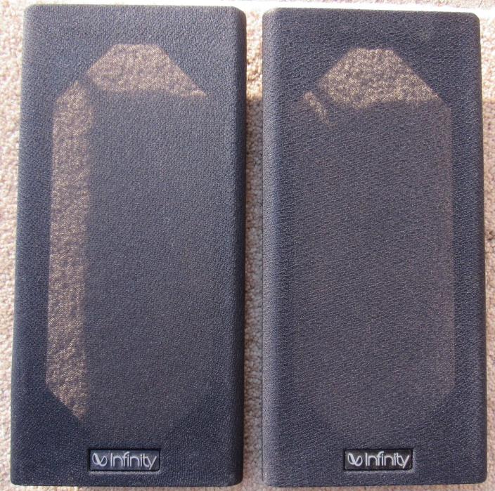 2 Infinity RS 1000 Speaker Grills Part Original Very Good Condition Covers Pair